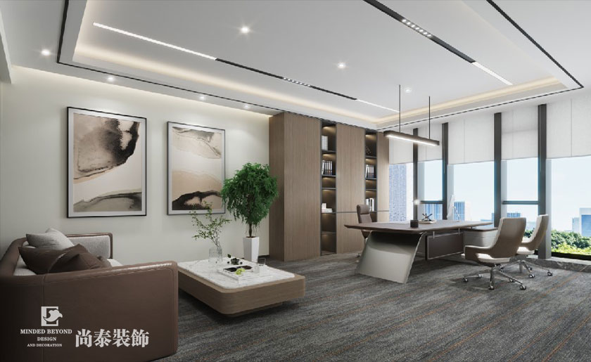 深圳辦公室裝修設(shè)計(jì)9000平米上市科技公司 | 芯?？萍? width=