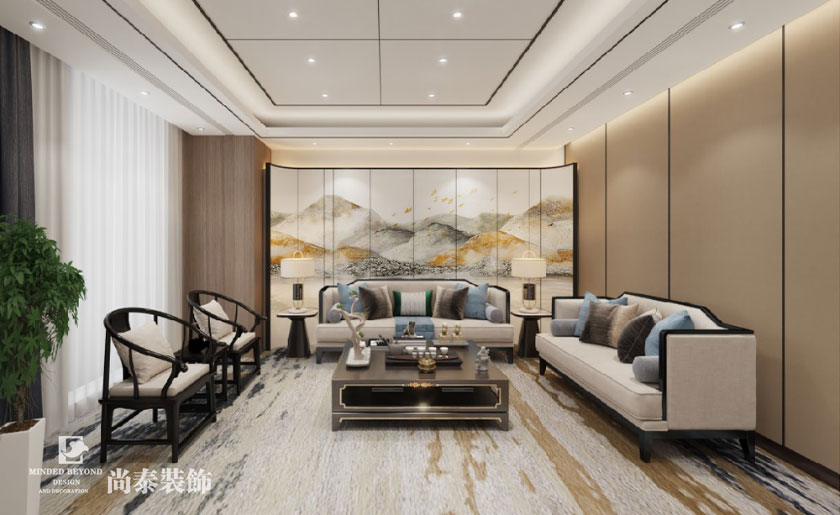 深圳辦公室裝修設(shè)計(jì)9000平米上市科技公司 | 芯?？萍? width=