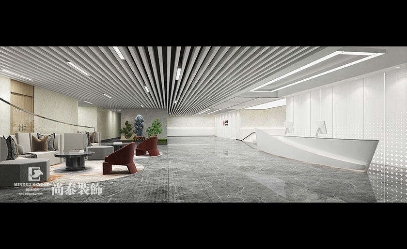 深圳辦公室裝修設(shè)計(jì)9000平米上市科技公司 | 芯?？萍? width=