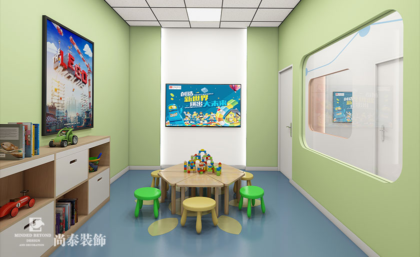 深圳教育培訓(xùn)機構(gòu)設(shè)計-200平米樂高教育空間 | 瑞?？萍? width=
