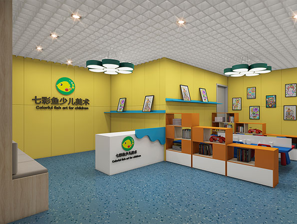 深圳教育空間設(shè)計(jì)-100平米少兒美術(shù)教育 | 七彩魚(yú)