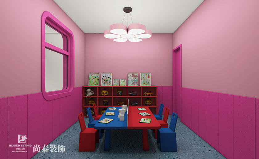 深圳教育空間設計-100平米少兒美術教育 | 七彩魚