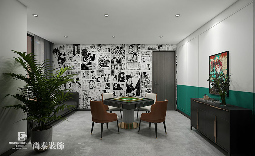 深圳桌游店裝修設(shè)計(jì)案例-200平米桌游棋牌店 | 博元棋牌