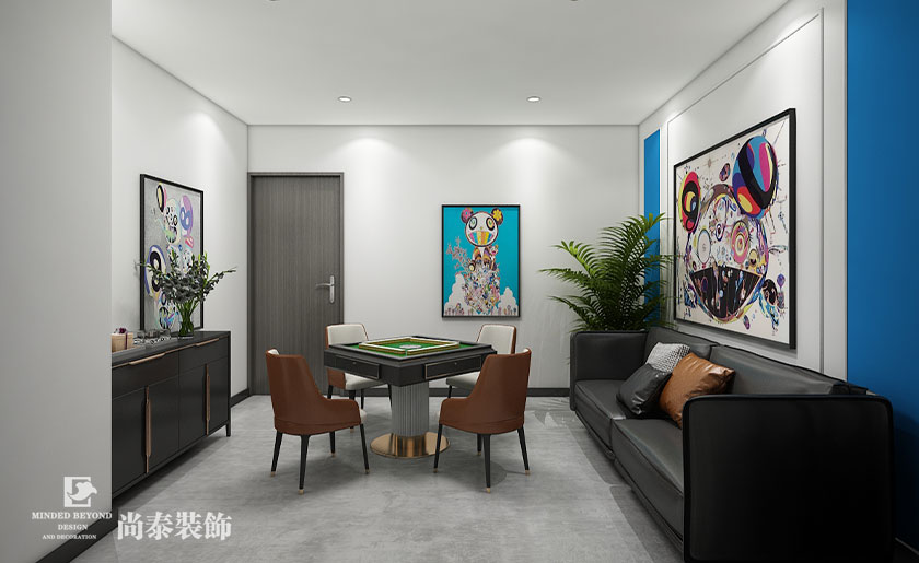 深圳桌游店裝修設(shè)計(jì)案例-200平米桌游棋牌店 | 博元棋牌