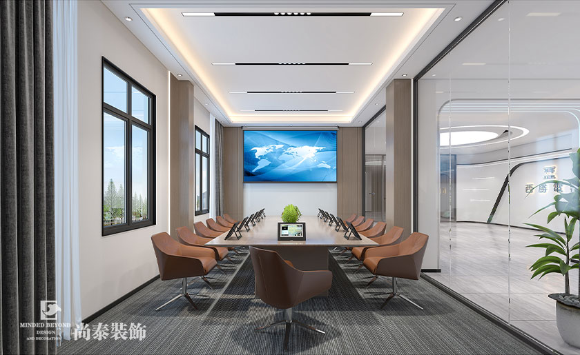 現(xiàn)代簡約風格深圳裝修公司辦公室裝修案例