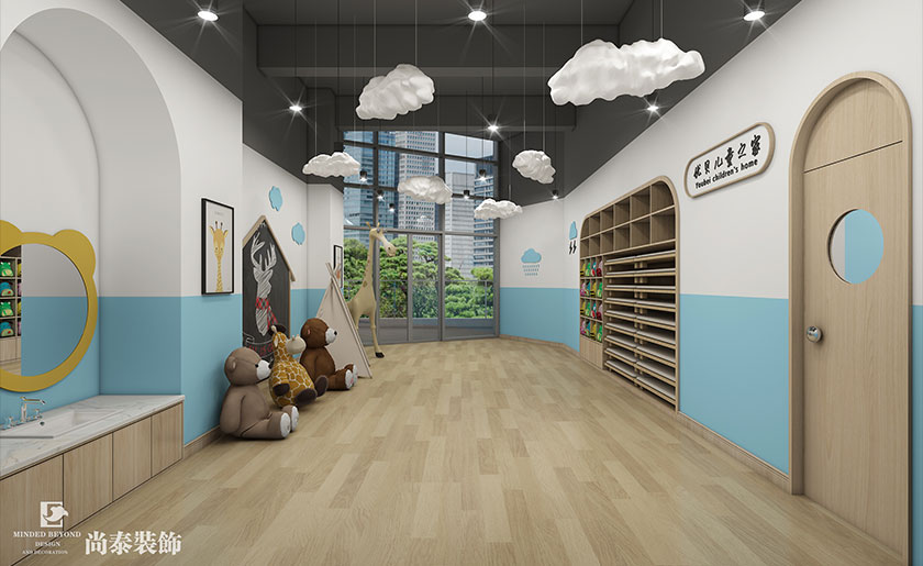 深圳200平兒童培訓(xùn)機(jī)構(gòu)裝修效果圖