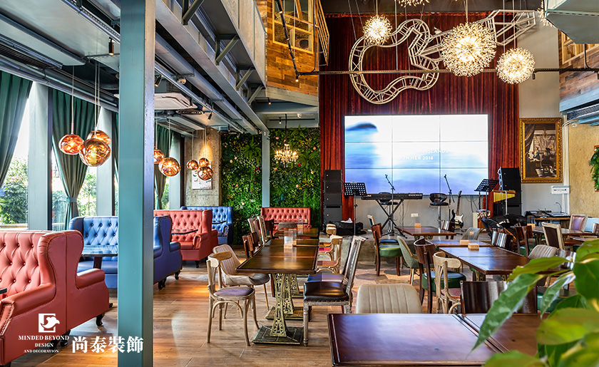 500平米深圳音樂餐廳裝修實景案例 | 碧桃