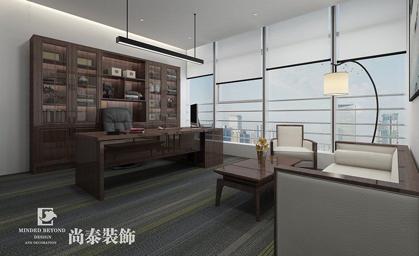 1500平米建筑公司深圳辦公室裝修設(shè)計(jì)案例 | 華與建設(shè)