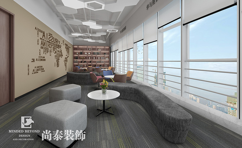 1500平米建筑公司深圳辦公室裝修設(shè)計(jì)案例 | 華與建設(shè)