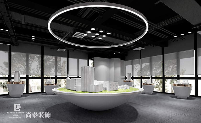 1000平米新能源上市公司辦公室裝修設計案例