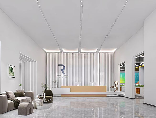 1200平米機器視覺科技公司辦公室裝修設(shè)計案例 | 富瑞姆