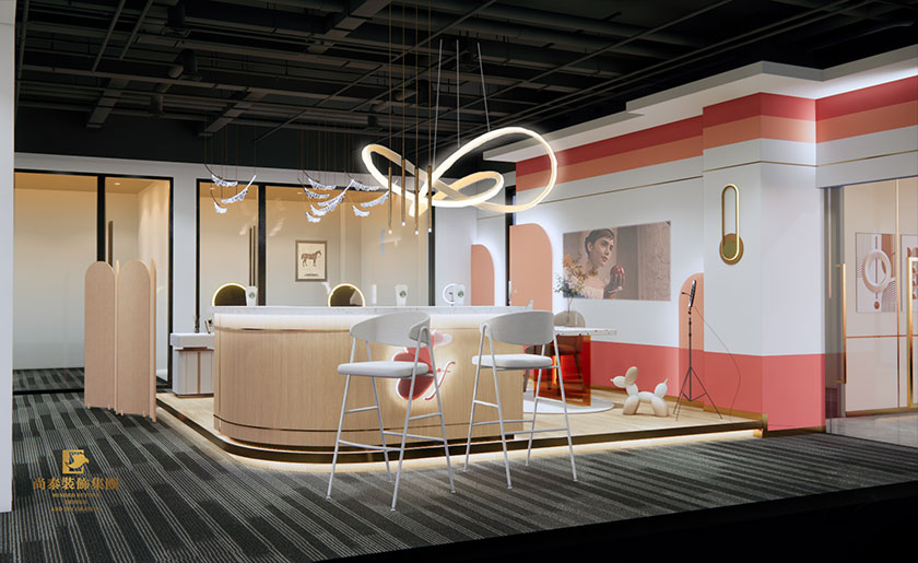 120平米美容美業(yè)教育培訓機構門店裝修設計