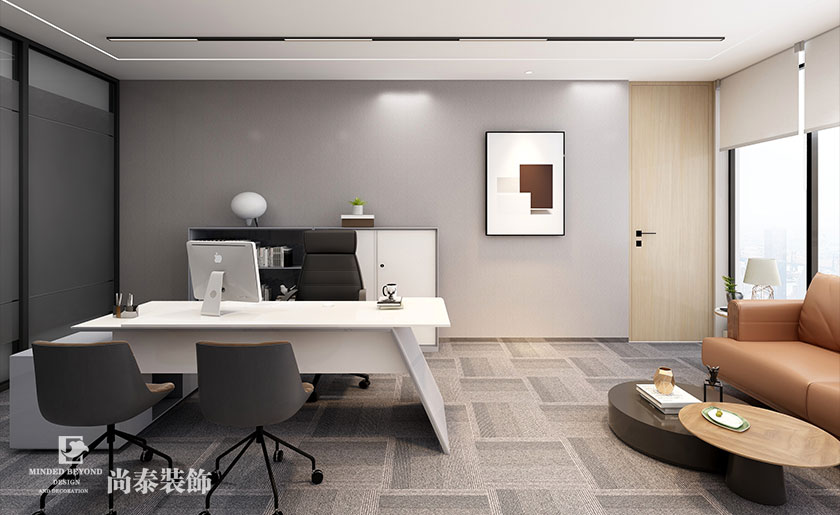 500平米咨詢公司寫字樓辦公室裝修設計