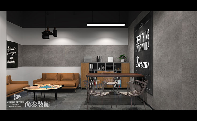 深圳龍崗500平米工業(yè)風舞蹈室舞蹈培訓機構裝修設計效果圖