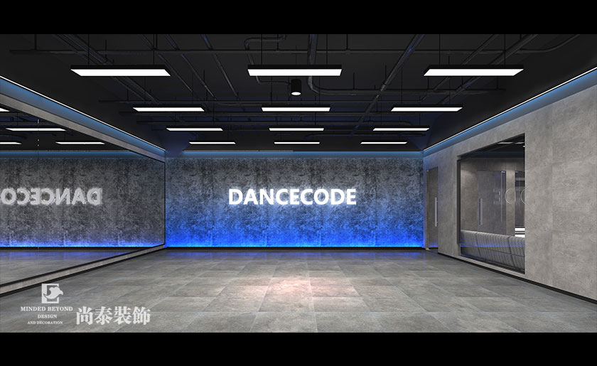 深圳龍崗500平米工業(yè)風舞蹈室舞蹈培訓機構裝修設計效果圖