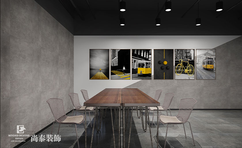 深圳龍崗500平米工業(yè)風舞蹈室舞蹈培訓機構裝修設計效果圖