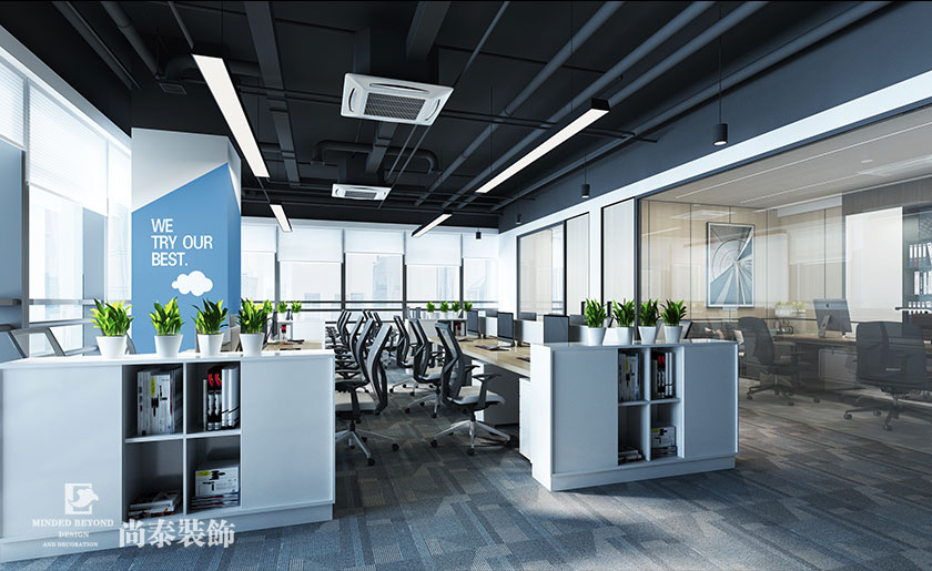 辦公室裝修公司:1800平米芯片設(shè)計(jì)公司深圳辦公室設(shè)計(jì)
