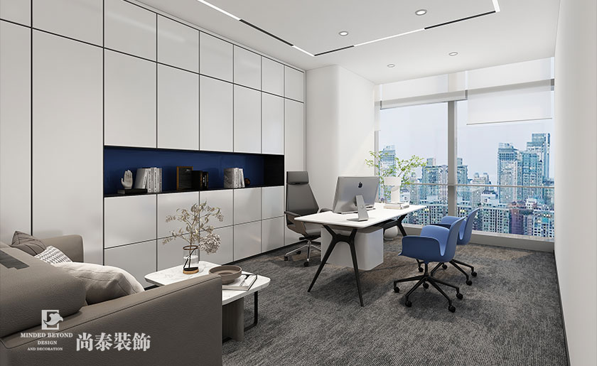 辦公室裝飾設(shè)計(jì):深圳寶安前海人壽金融中心220平米電氣公司寫(xiě)字樓裝修