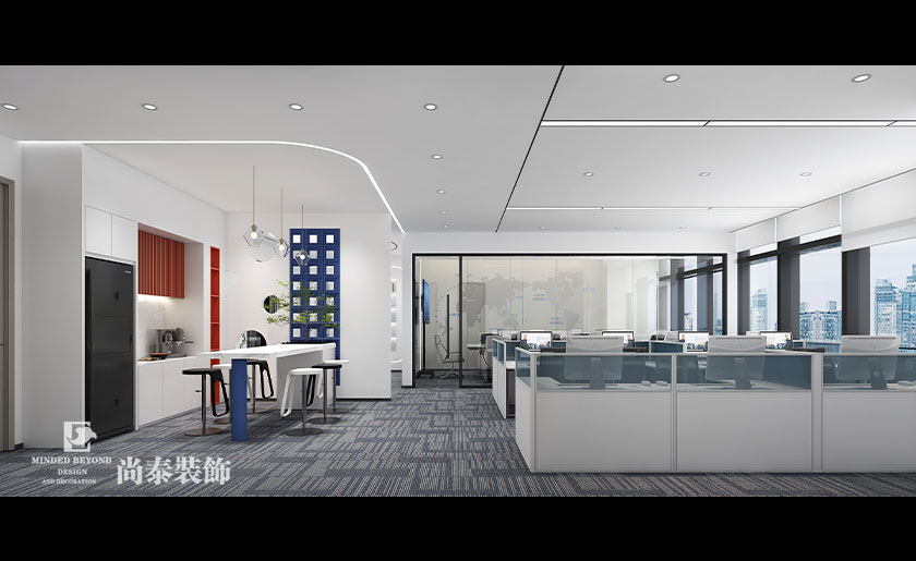 辦公室裝飾設(shè)計(jì):深圳寶安前海人壽金融中心220平米電氣公司寫(xiě)字樓裝修