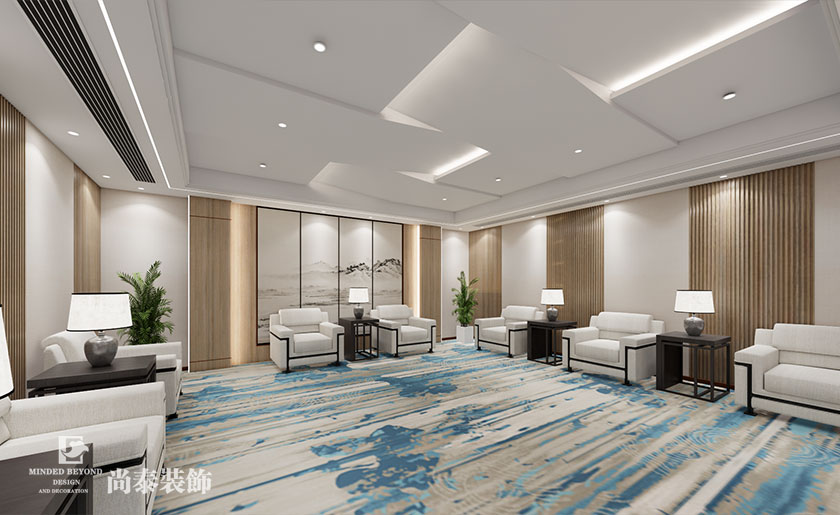 深圳坪山深福?？萍忌鷳B(tài)園大型生物醫(yī)療公司4600平米辦公樓辦公室設計