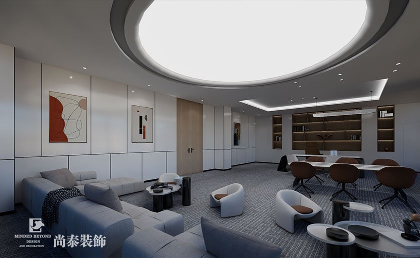 深圳坪山深福保科技生態(tài)園大型生物醫(yī)療公司4600平米辦公樓辦公室設計