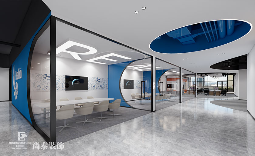 深圳坪山深福?？萍忌鷳B(tài)園大型生物醫(yī)療公司4600平米辦公樓辦公室設計