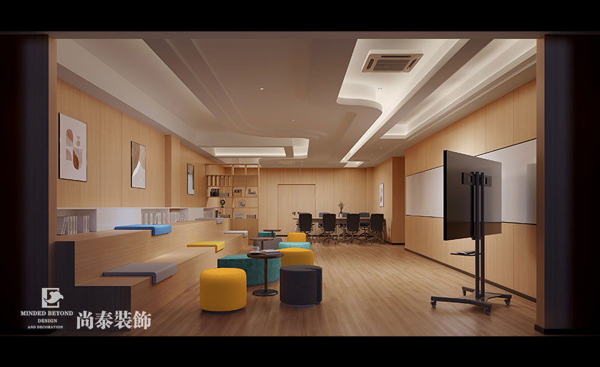 深圳某高級中學(xué)心理健康中心辦公室和休閑空間裝修設(shè)計