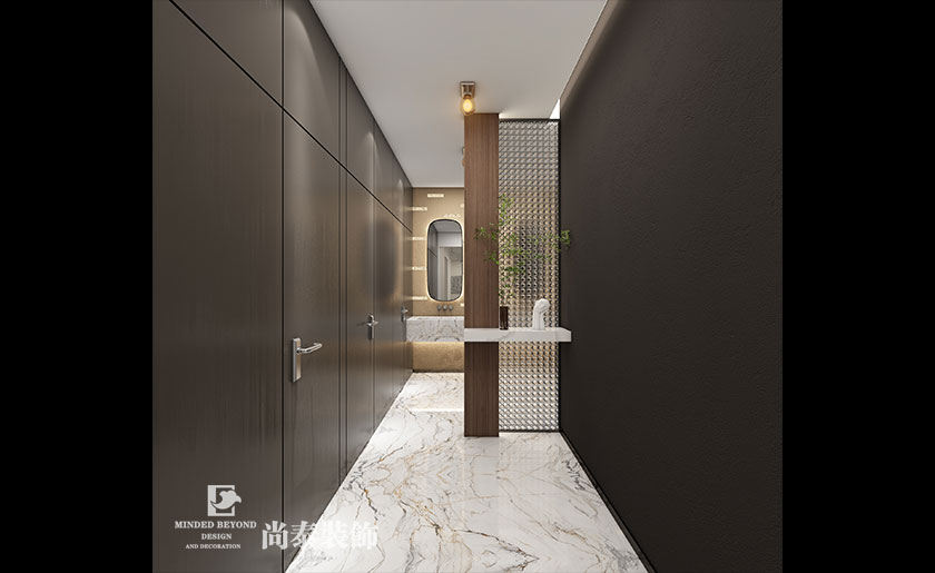 深圳羅湖230平米美發(fā)店理發(fā)店店面裝修設(shè)計效果圖