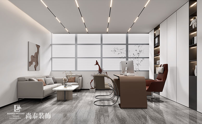 辦公空間設(shè)計(jì)：深圳光明招商局智慧城500平米生物科技公司