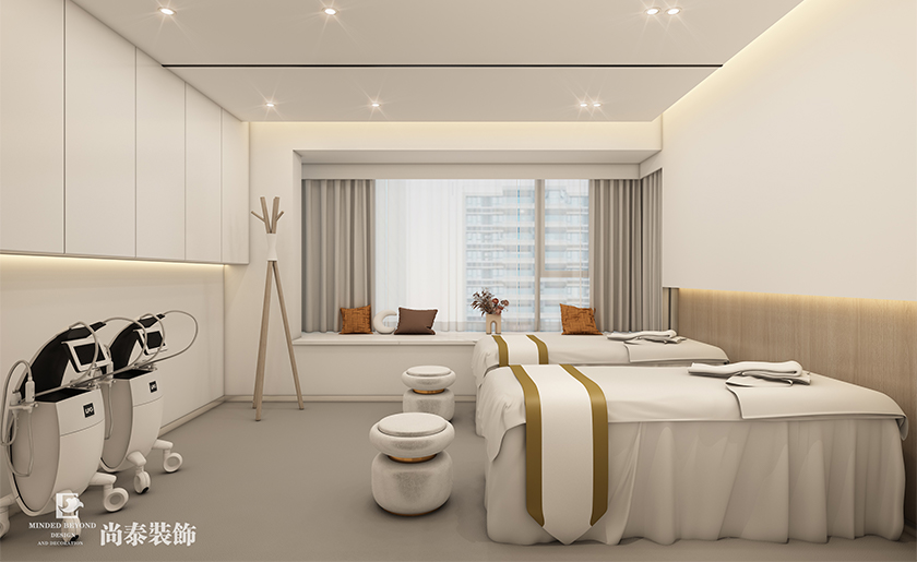 深圳寶安100平米美容店美容院設(shè)計(jì)裝修