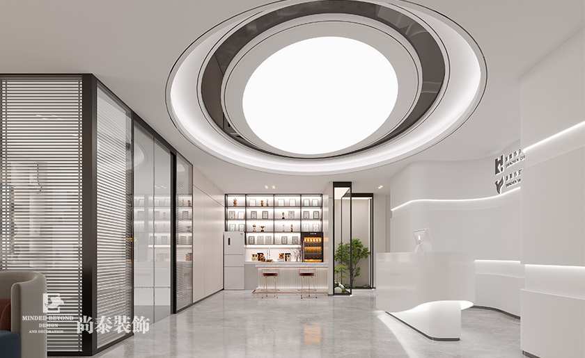 深圳寶安600平米智能穿戴科技公司辦公樓辦公室裝修設(shè)計(jì)案例