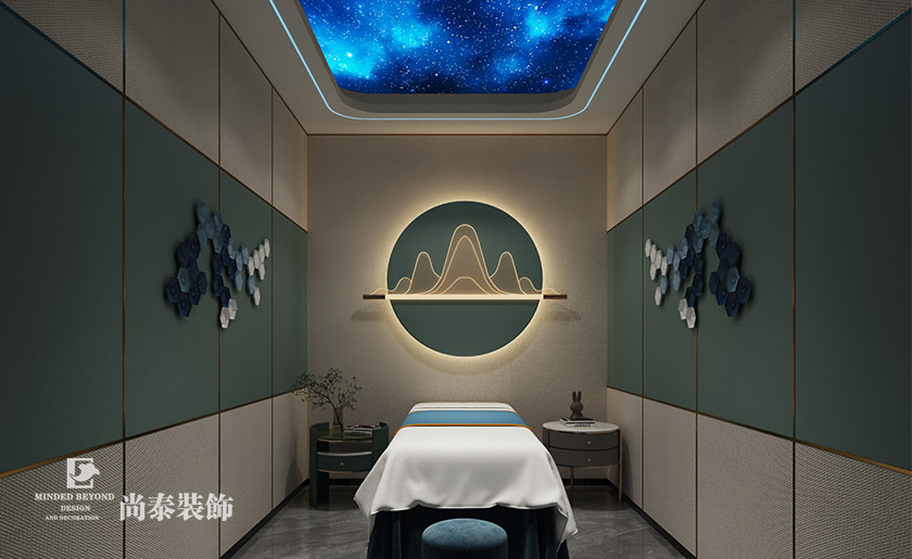 足浴店水果店設(shè)計(jì)：300平米東莞足浴店采耳店和水果店店面裝修