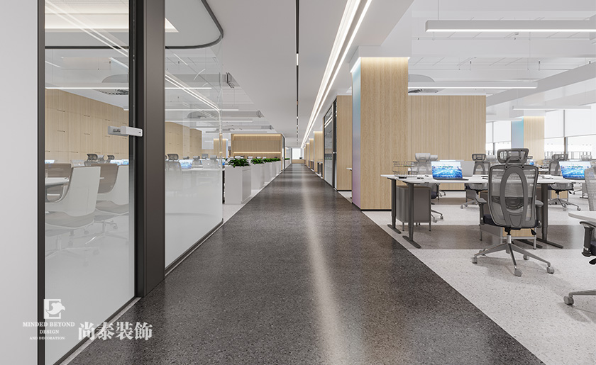 辦公樓裝修:東莞11000平米大型上市公司總部大廈辦公室設(shè)計裝修