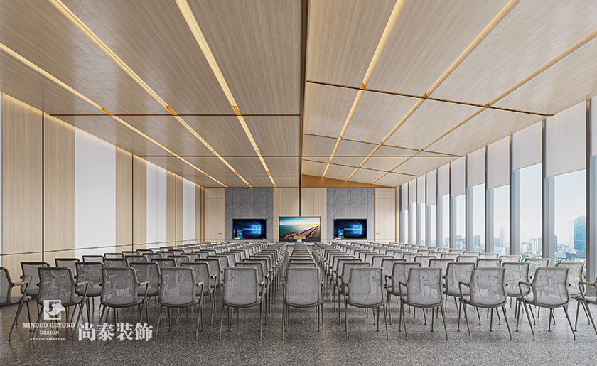 辦公樓裝修:東莞11000平米大型上市公司總部大廈辦公室設(shè)計裝修