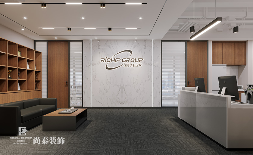 深圳福田辦公室裝修:漢國(guó)中心220平米科技公司寫字樓辦公室設(shè)計(jì)