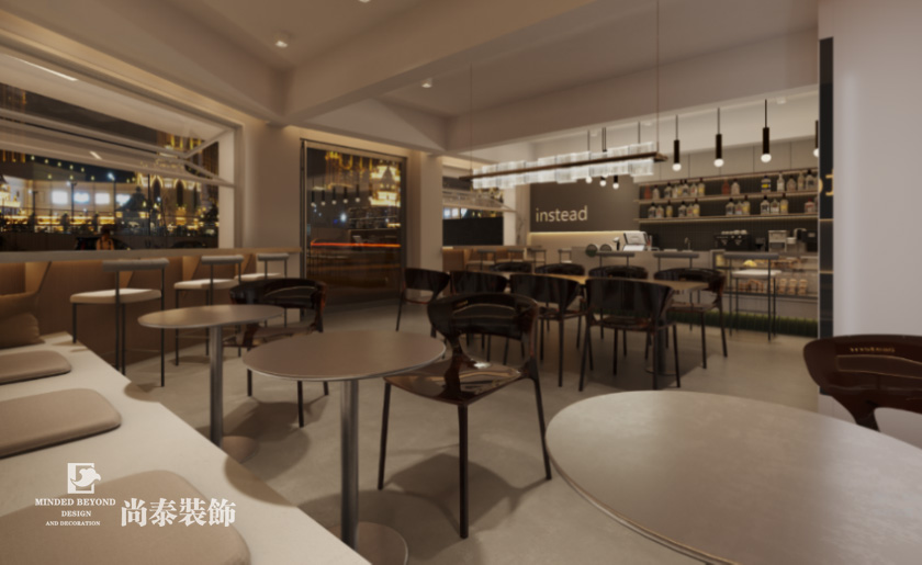 深圳福田60平米咖啡店裝修設(shè)計(jì)