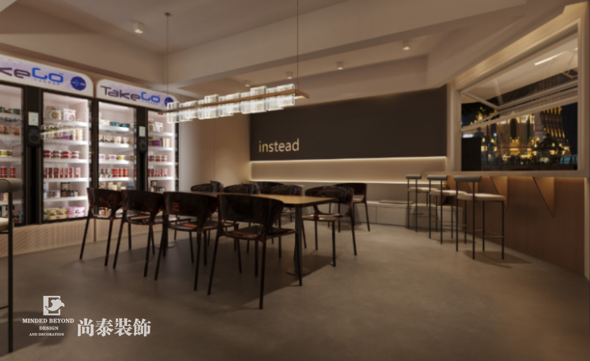 深圳福田60平米咖啡店裝修設(shè)計(jì)