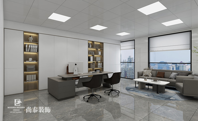 深圳光明盛薈紅星創(chuàng)智廣場(chǎng)900平米電子公司寫(xiě)字樓辦公室裝修設(shè)計(jì)案例