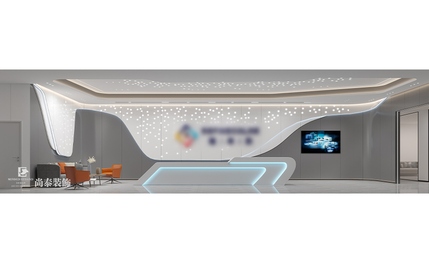 東莞天安深創(chuàng)谷3800平米科技公司廠房辦公室裝修設計案例