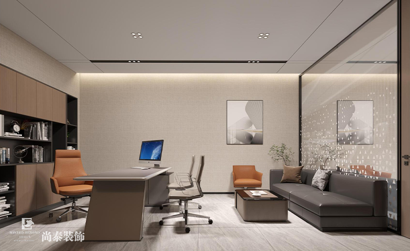 東莞天安深創(chuàng)谷3800平米科技公司廠房辦公室裝修設計案例