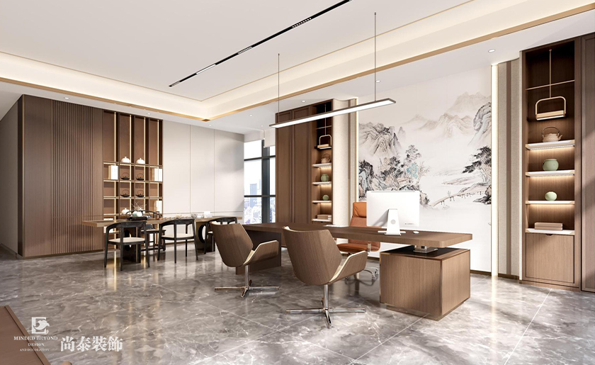 東莞天安深創(chuàng)谷3800平米科技公司廠房辦公室裝修設計案例