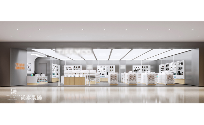 120平米簡(jiǎn)約時(shí)尚商場(chǎng)店鋪裝修設(shè)計(jì)案例