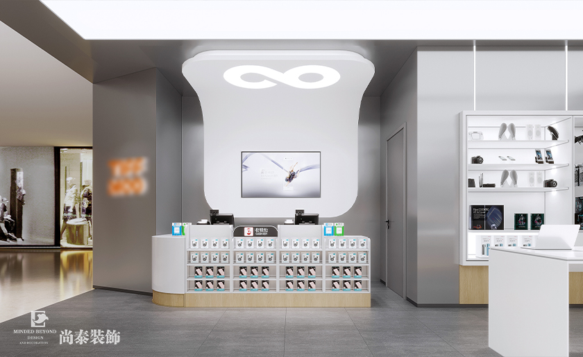 120平米簡(jiǎn)約時(shí)尚商場(chǎng)店鋪裝修設(shè)計(jì)案例
