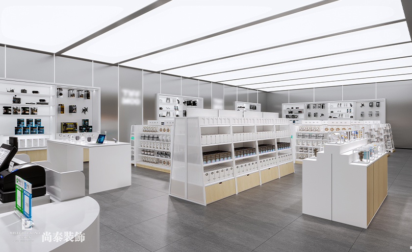 120平米簡(jiǎn)約時(shí)尚商場(chǎng)店鋪裝修設(shè)計(jì)案例