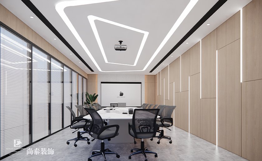 惠州2000平米共享辦公樓辦公室裝修設(shè)計(jì)案例