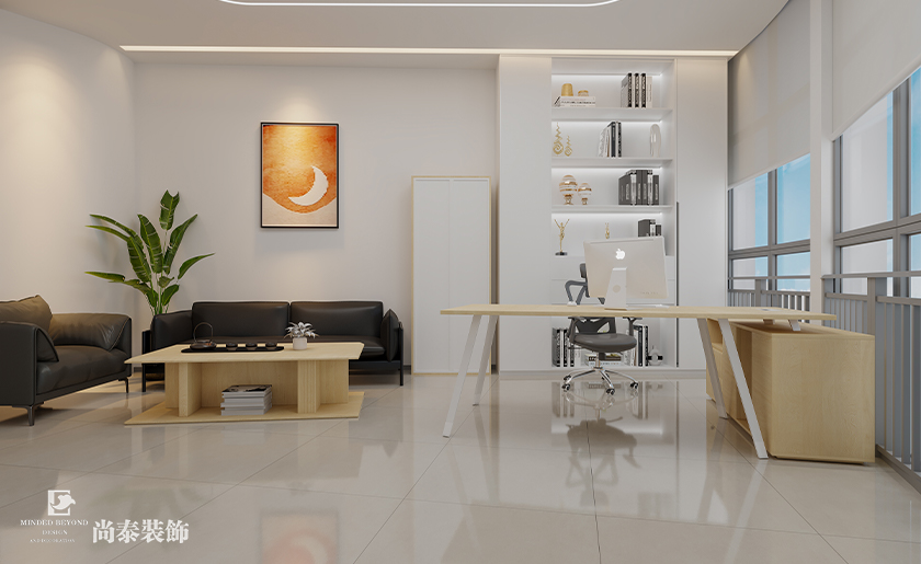 深圳南山萬融大廈700平米汽車用品公司辦公室裝修設計案例