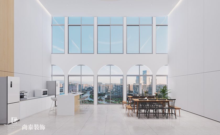 深圳南山萬融大廈700平米汽車用品公司辦公室裝修設計案例