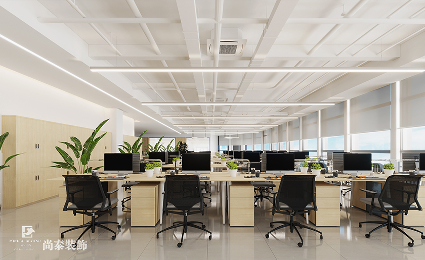 深圳南山萬融大廈700平米汽車用品公司辦公室裝修設計案例