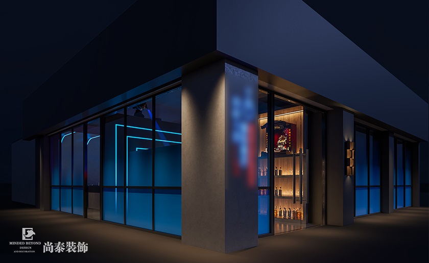 深圳龍崗240平米清吧酒吧裝修設(shè)計(jì)案例
