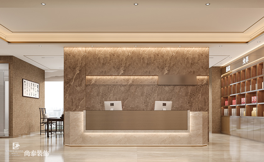 300平米健康公司深圳龍華樂創(chuàng)薈大廈辦公室裝修設(shè)計